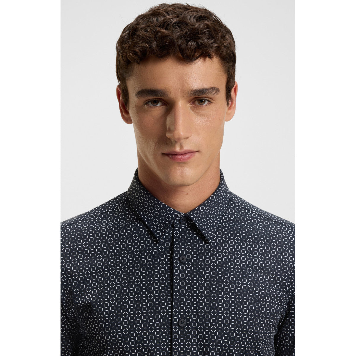 BOSS Black P-ROAN-kent-C1-233 Shirt 405 Dark Blue