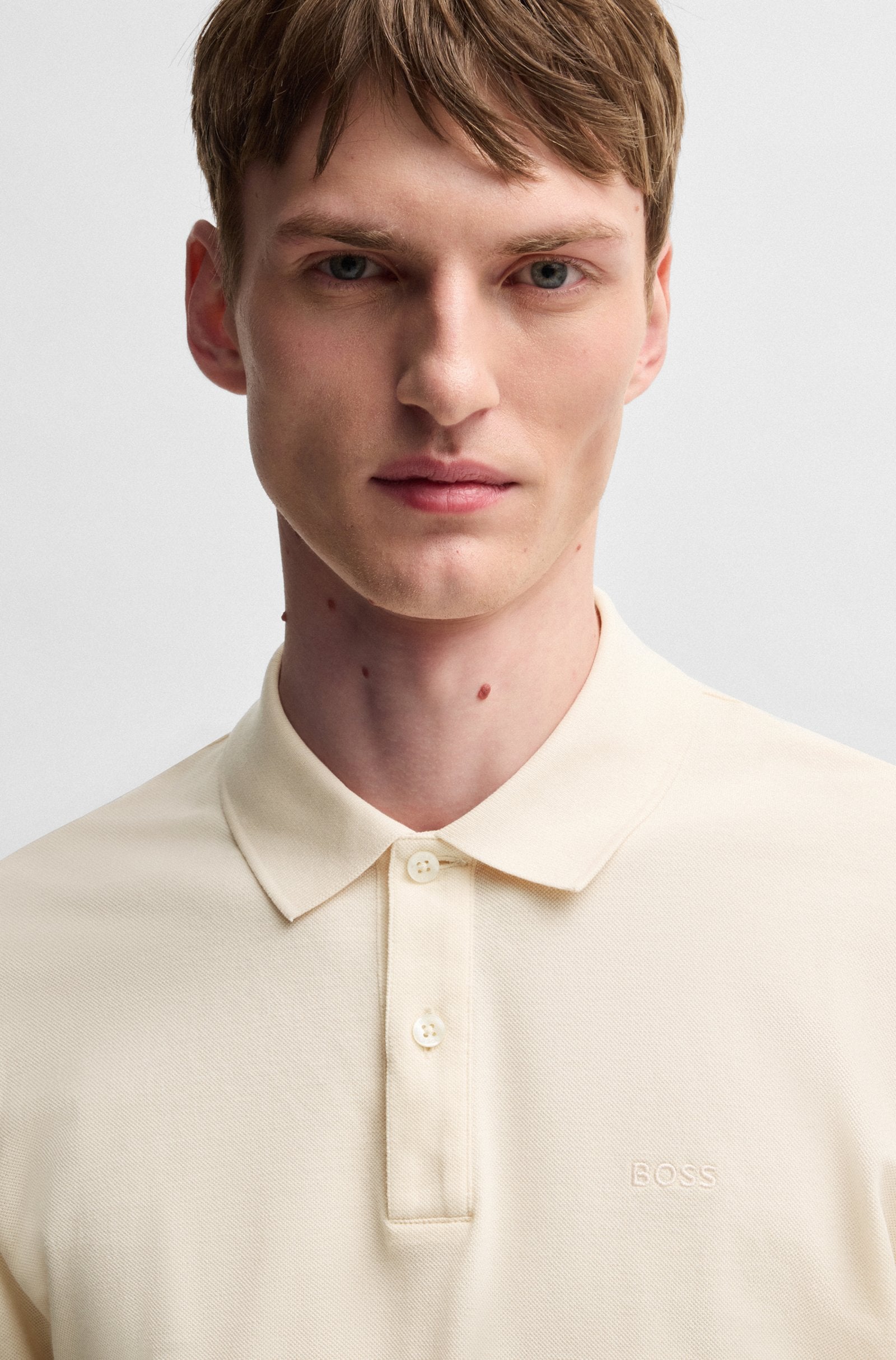 BOSS Black Pallas Polo Shirt 849 Open Orange