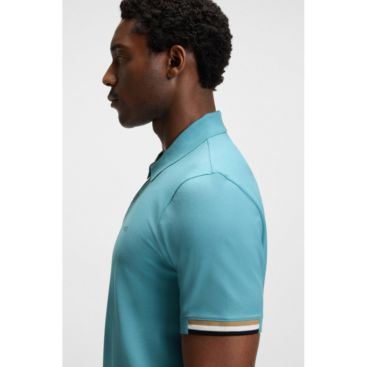 BOSS Black Parlay 147 Polo Shirt 453 Light Pastel Blue