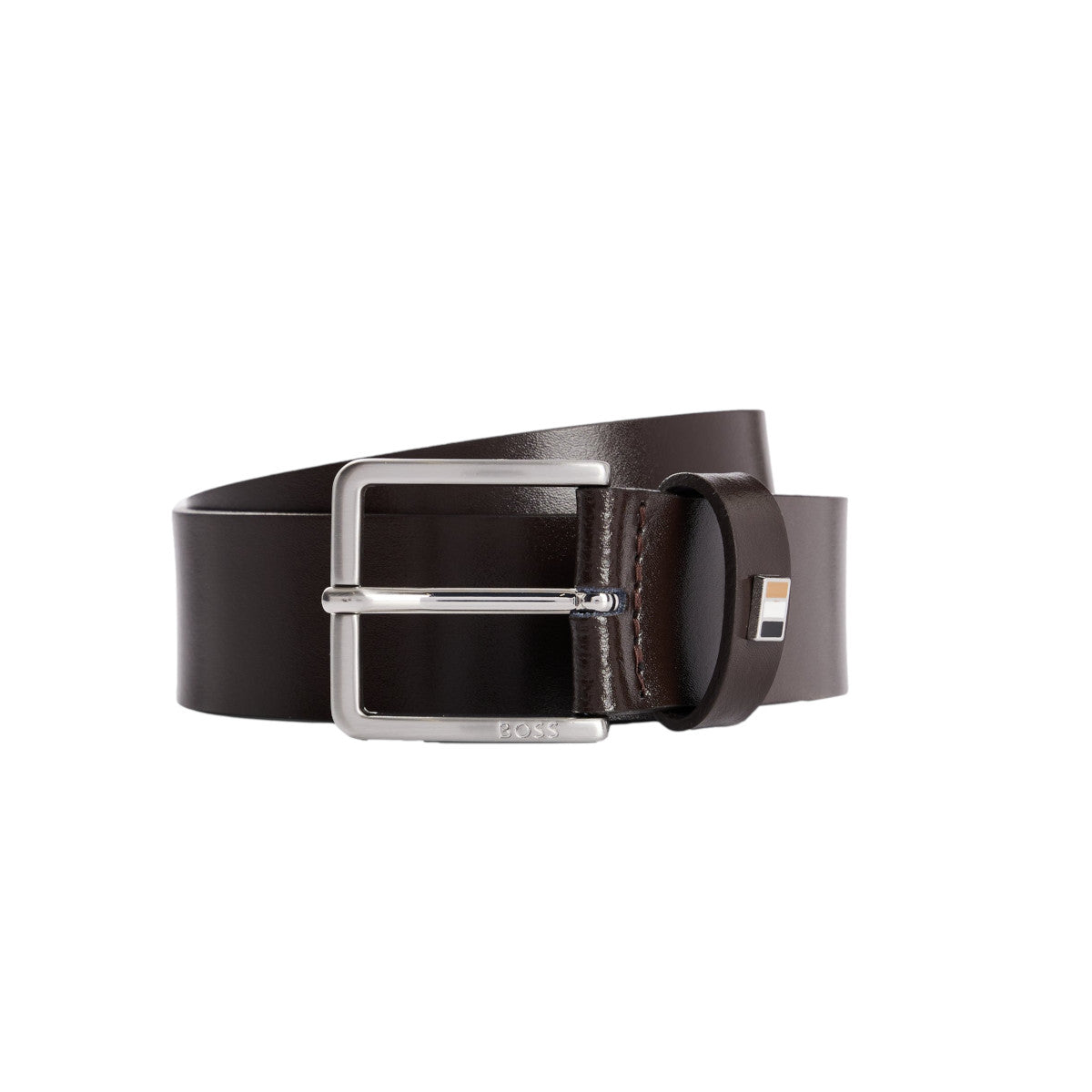 BOSS Black Ther-Flag-E_Sz35 Belt 10247900 205 Dark Brown