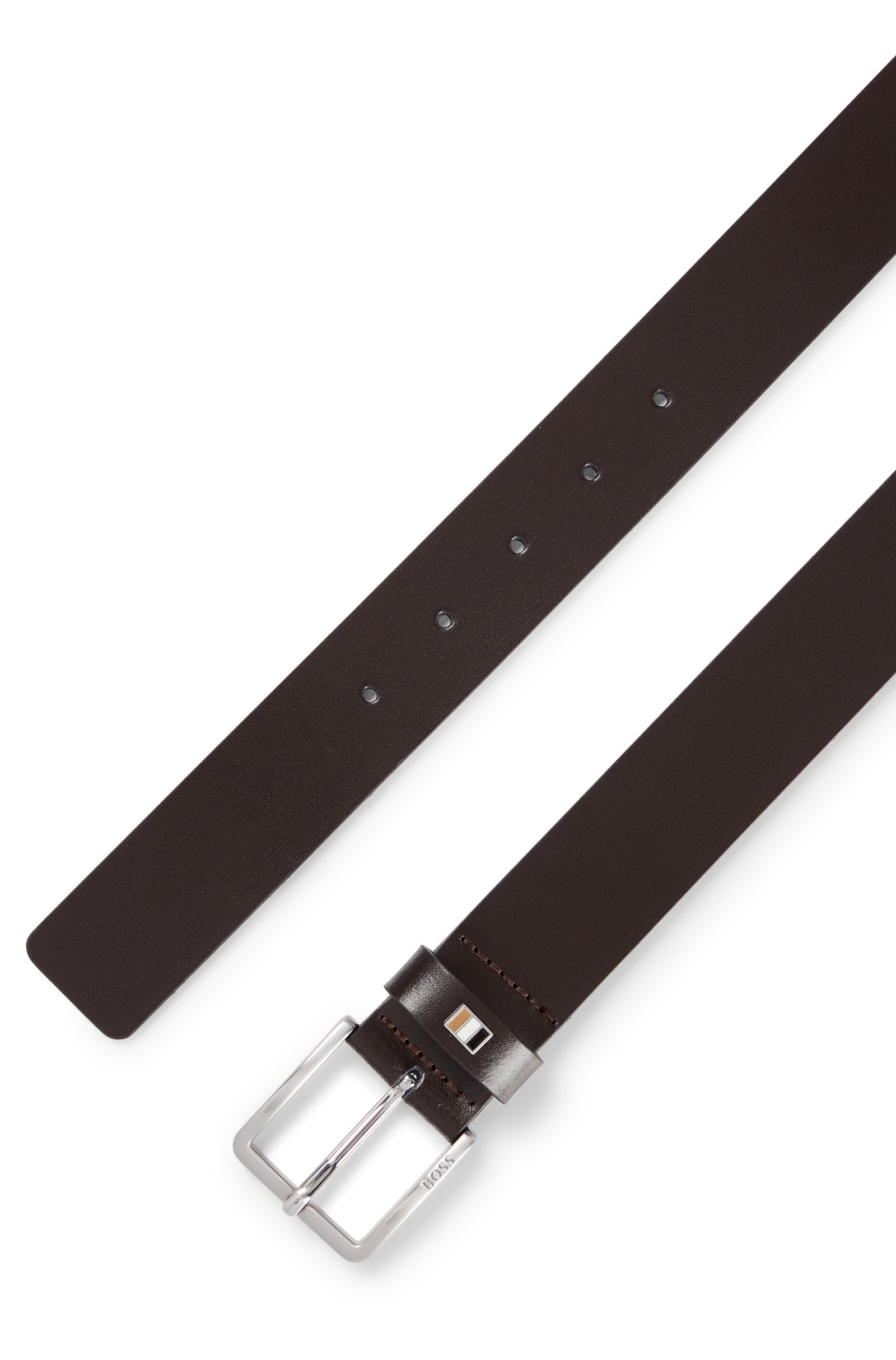 BOSS Black Ther-Flag-E_Sz35 Belt 10247900 205 Dark Brown