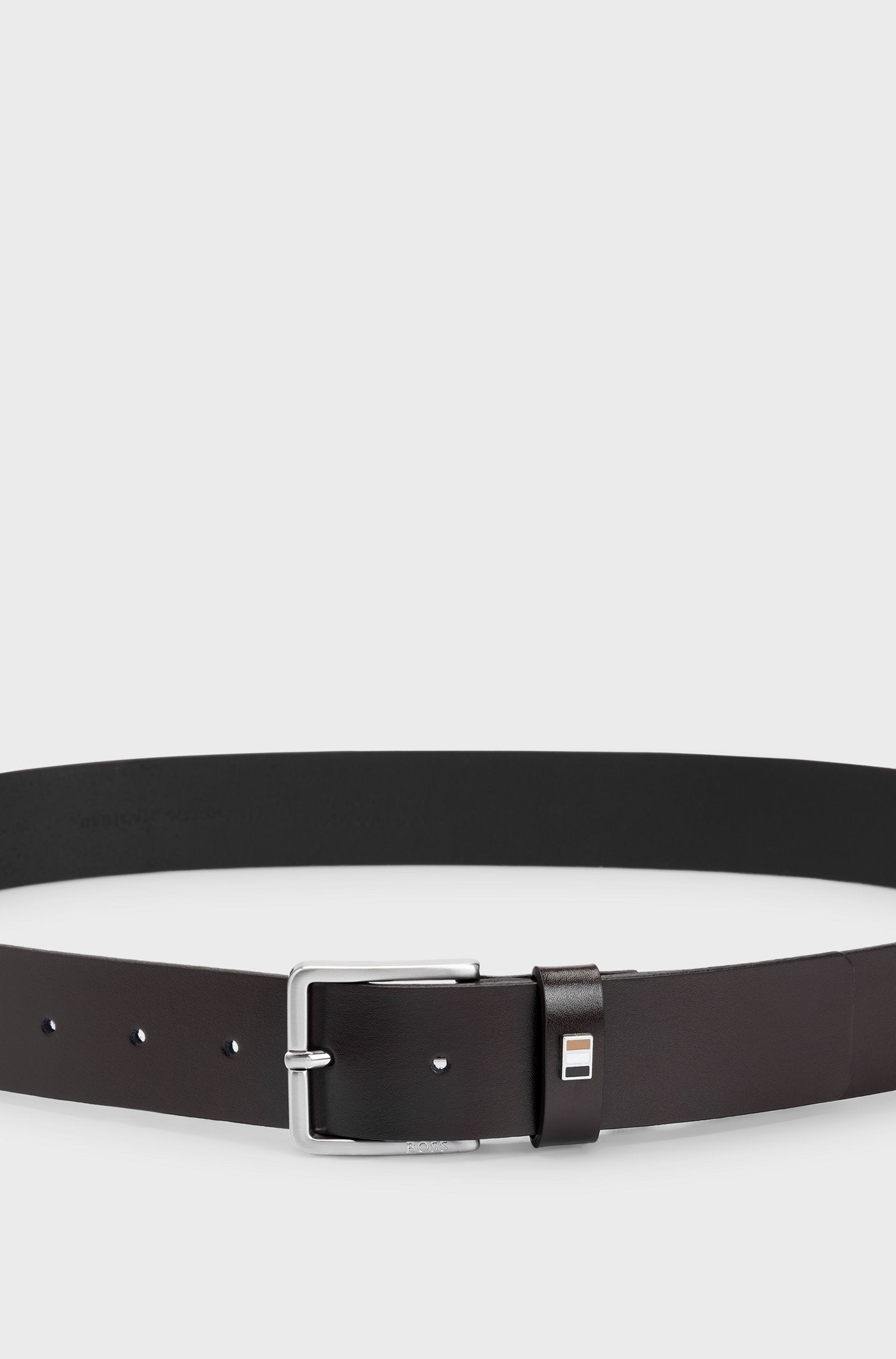 BOSS Black Ther-Flag-E_Sz35 Belt 205 Dark Brown