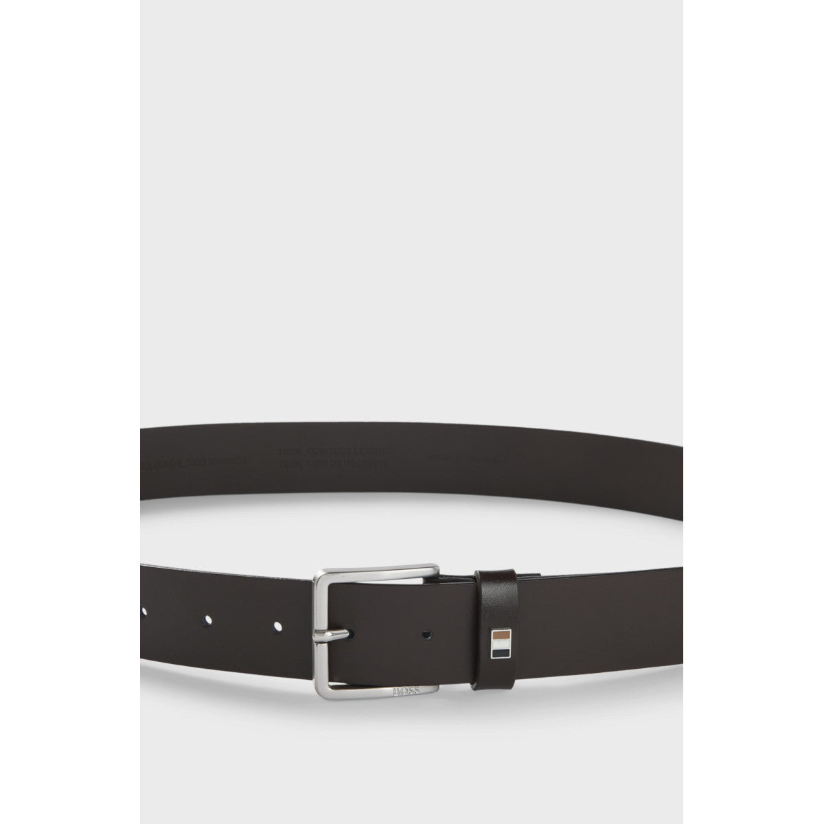 BOSS Black Ther-Flag-E_Sz35 Belt S2-25 205 Dark Brown