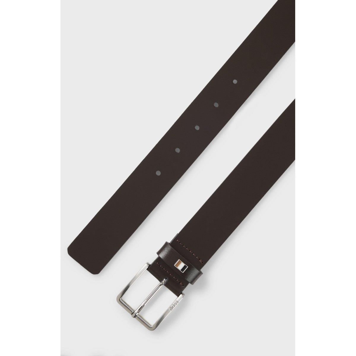 BOSS Black Ther-Flag-E_Sz35 Belt S2-25 205 Dark Brown