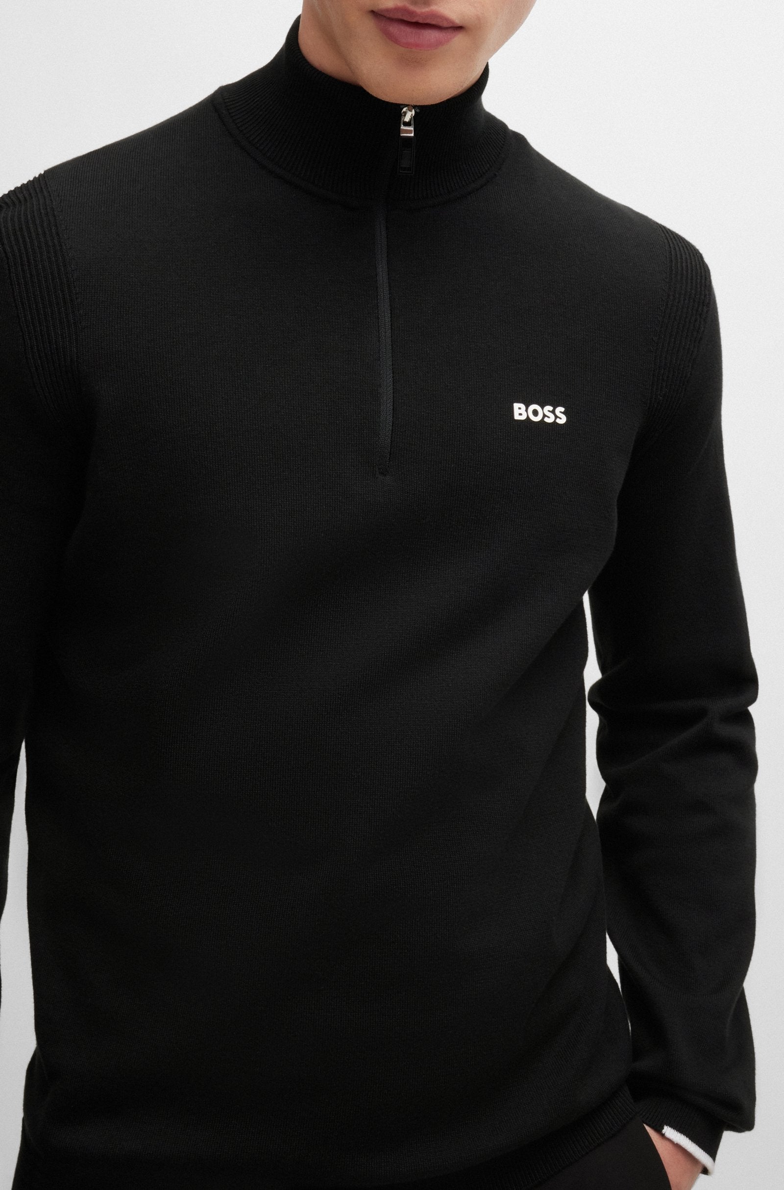 BOSS Green Ever-X-QZ Sweater 001 Black