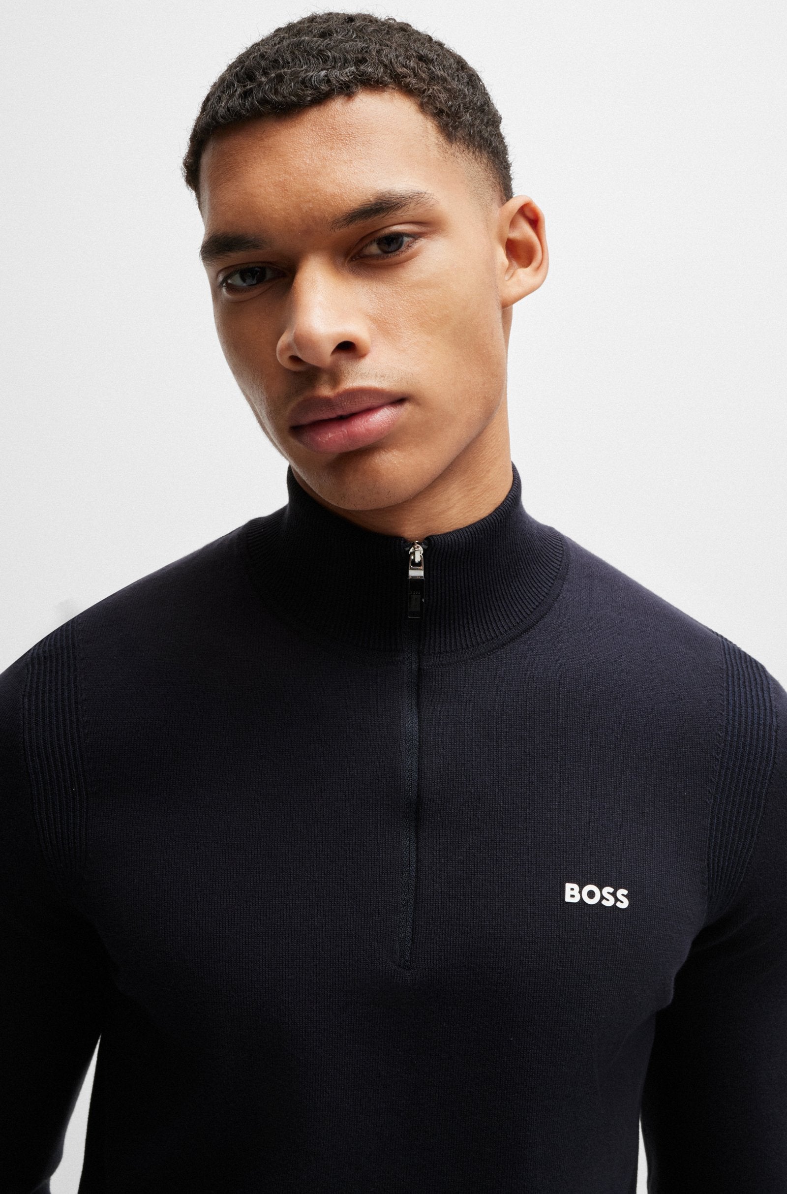 BOSS Green Ever-X_QZ Sweater A1-24 402 Dk Blue