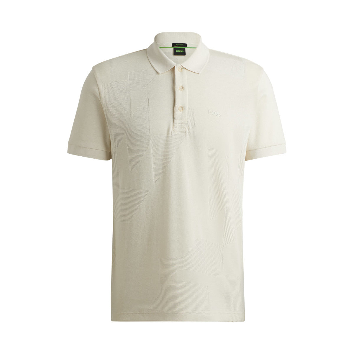 BOSS Green Paddy 7 Polo Shirt 131 Open White