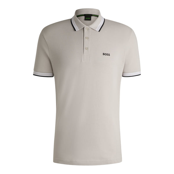 BOSS Green Paddy Polo Shirt A1-24 070 Open Grey