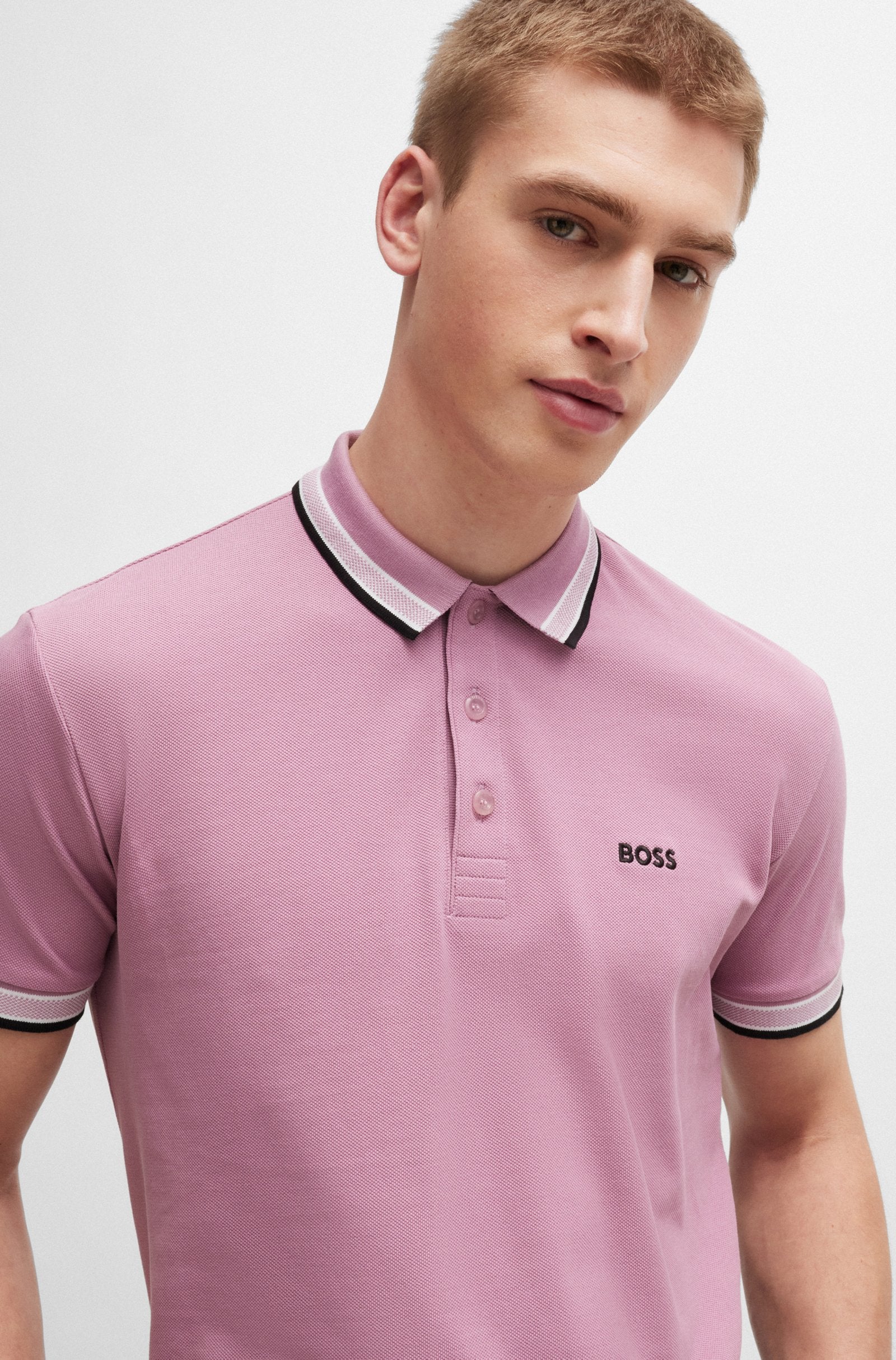 BOSS Green Paddy Polo Shirt S2-24 531 Light/Pastel Purple