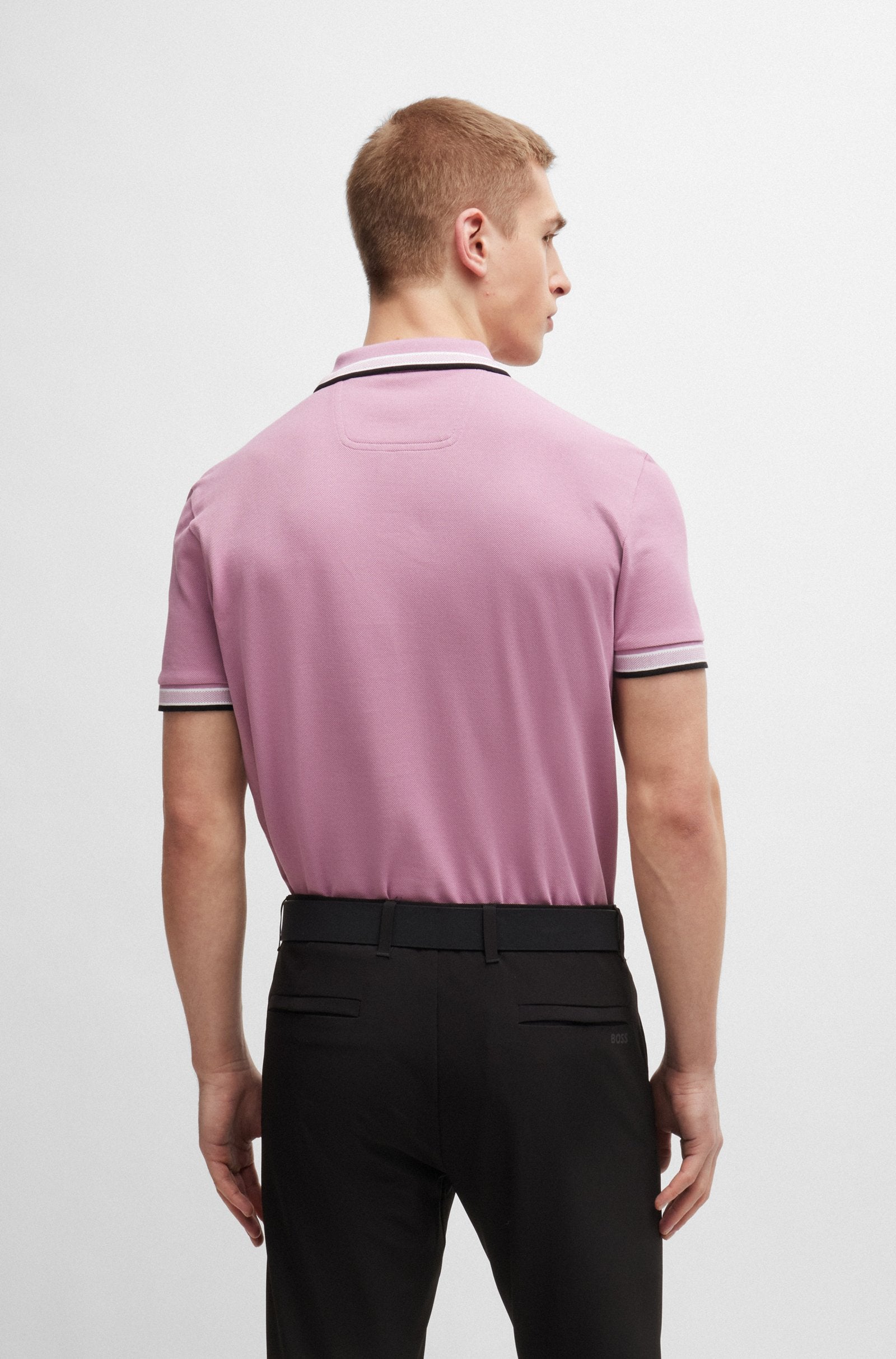 BOSS Green Paddy Polo Shirt S2-24 531 Light/Pastel Purple