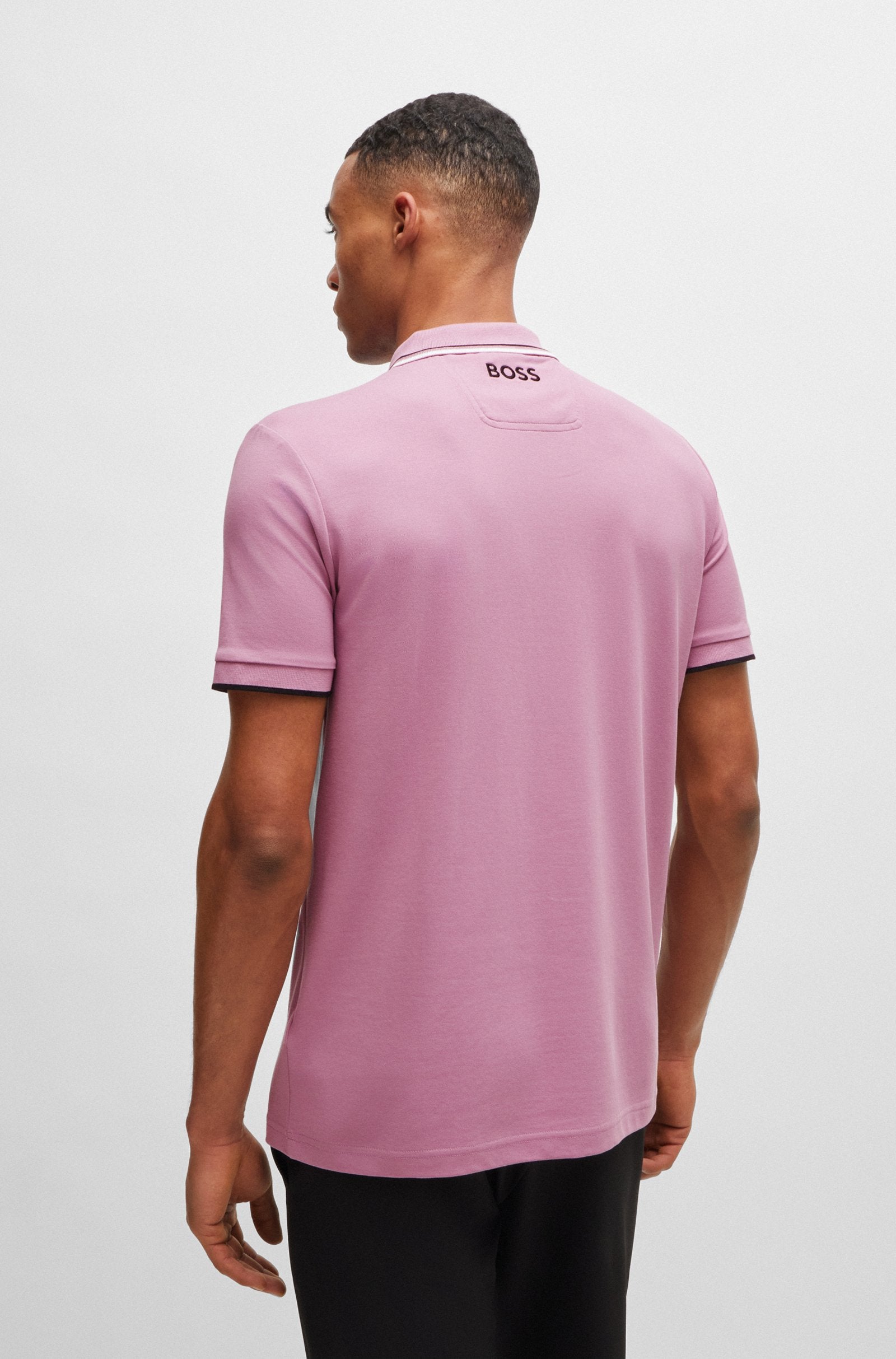 BOSS Green Paddy Pro Polo Shirt 531 Light/Pastel Purple