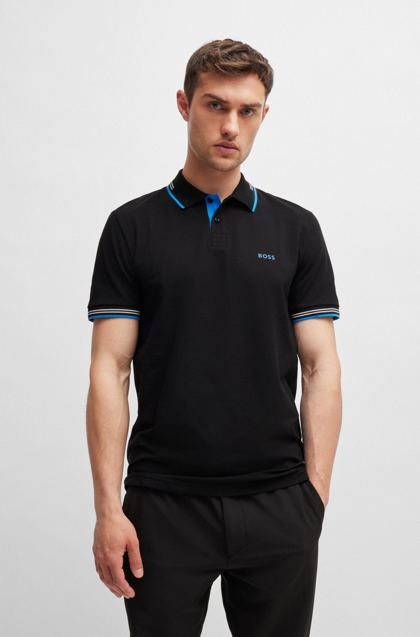 BOSS Green Paul Polo Shirt S2-24 004 Black