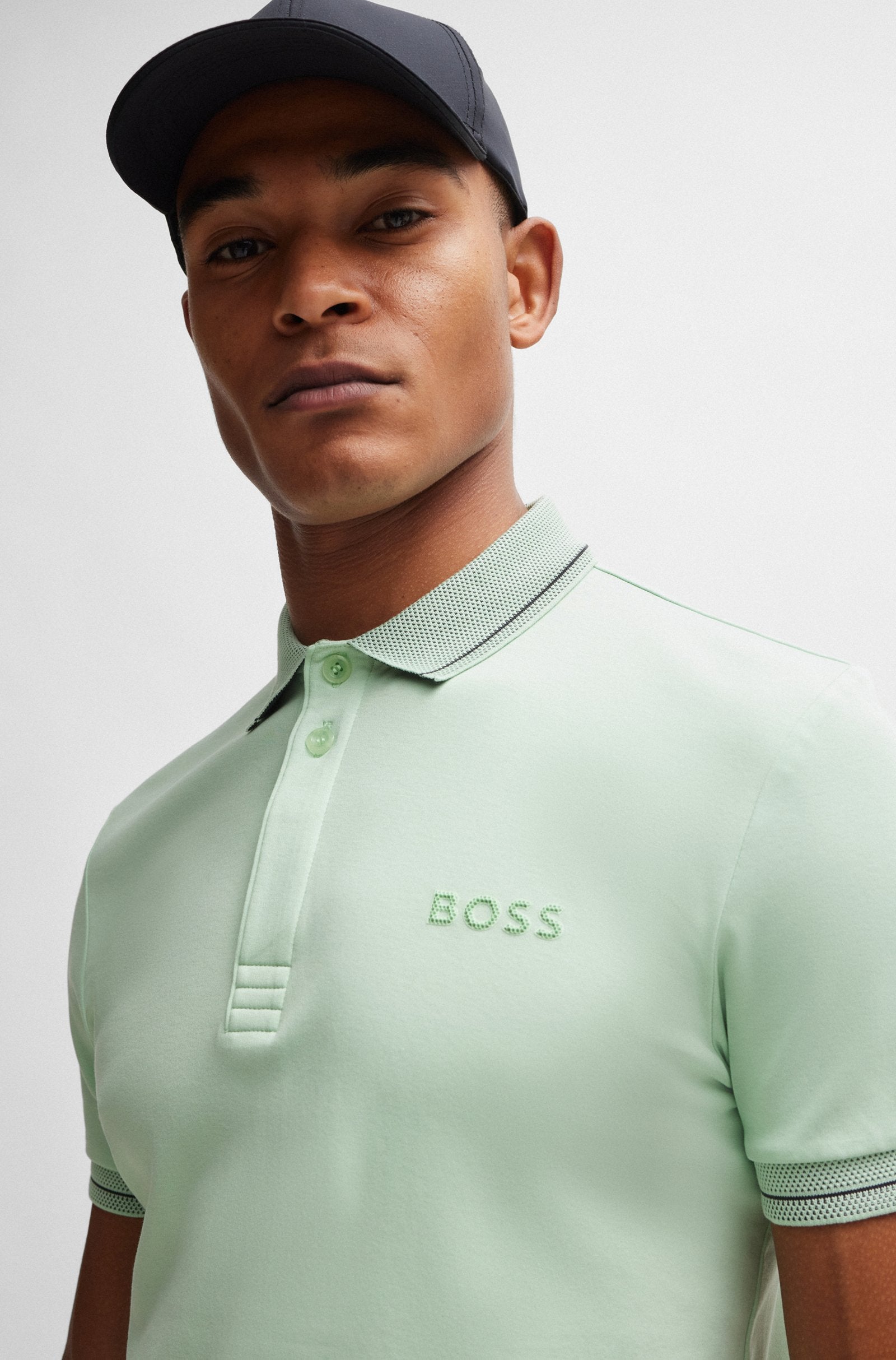 BOSS Green Paule 1 Polo Shirt 10259002 388 Open Green