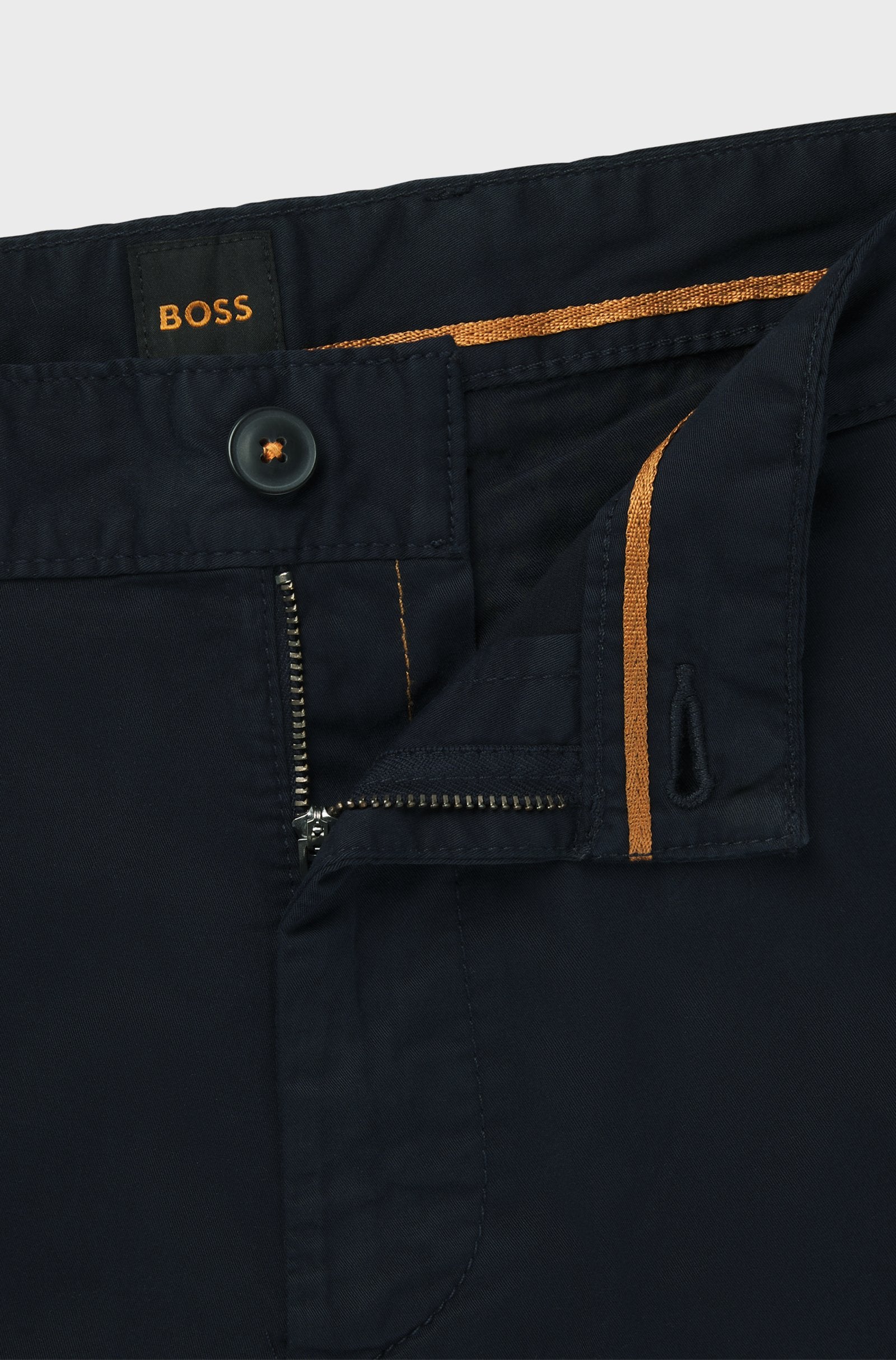 BOSS Orange Chino-slim-Shorts  404 Dk Blue