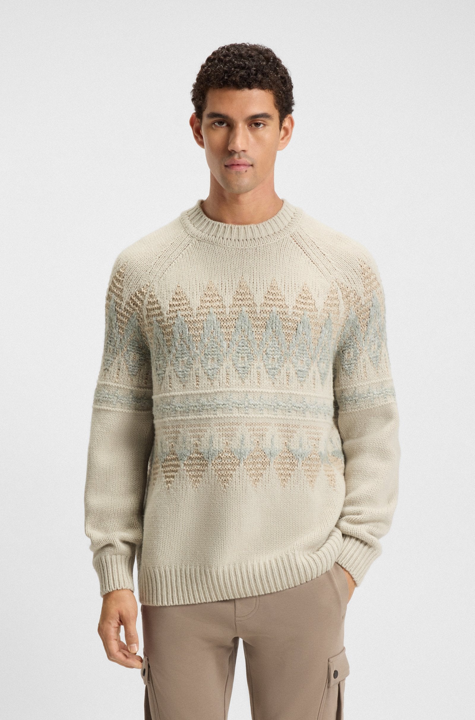 BOSS Orange Karombo Sweater 271 L Beige