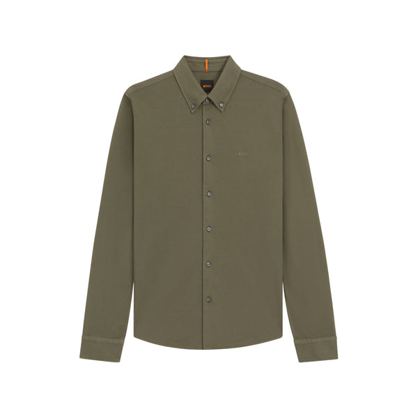 BOSS Orange Myjersey_M Shirt 342 Open Green