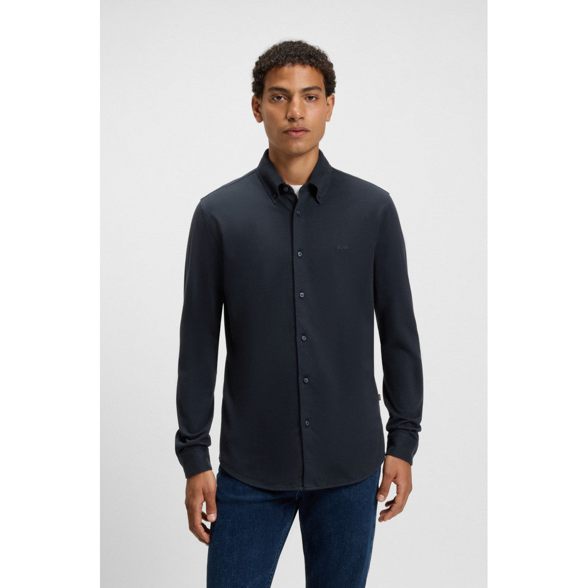 BOSS Orange Myjersey_M Shirt A1-25 404 Dk Blue