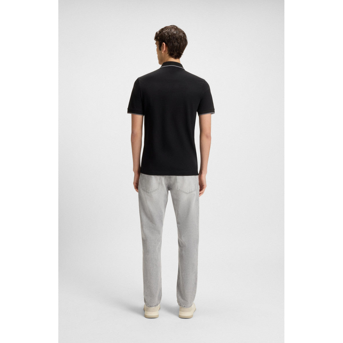 BOSS Orange Passertip Polo Shirt S2-25 001 Black