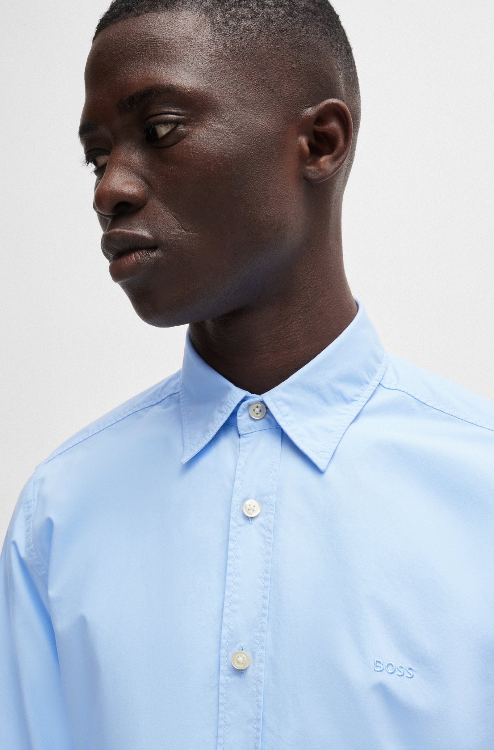 BOSS Orange Relegant_6_M Shirt 460 Open Blue