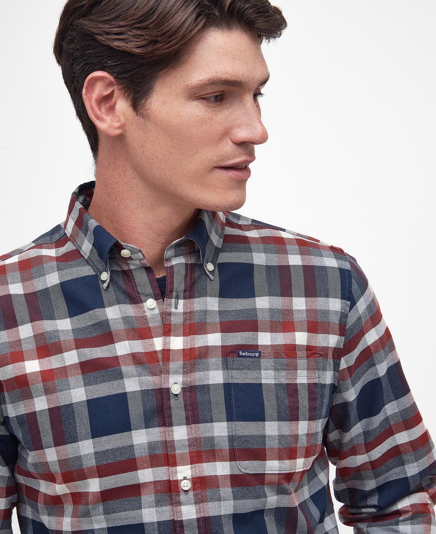 Barbour Bowmont TF Shirt RE61  Fired Brick