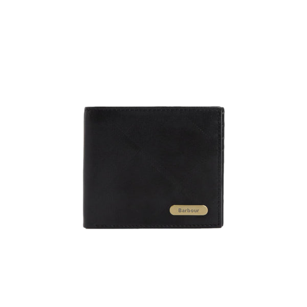 Barbour Brunton Leather Wallet BK31 Black
