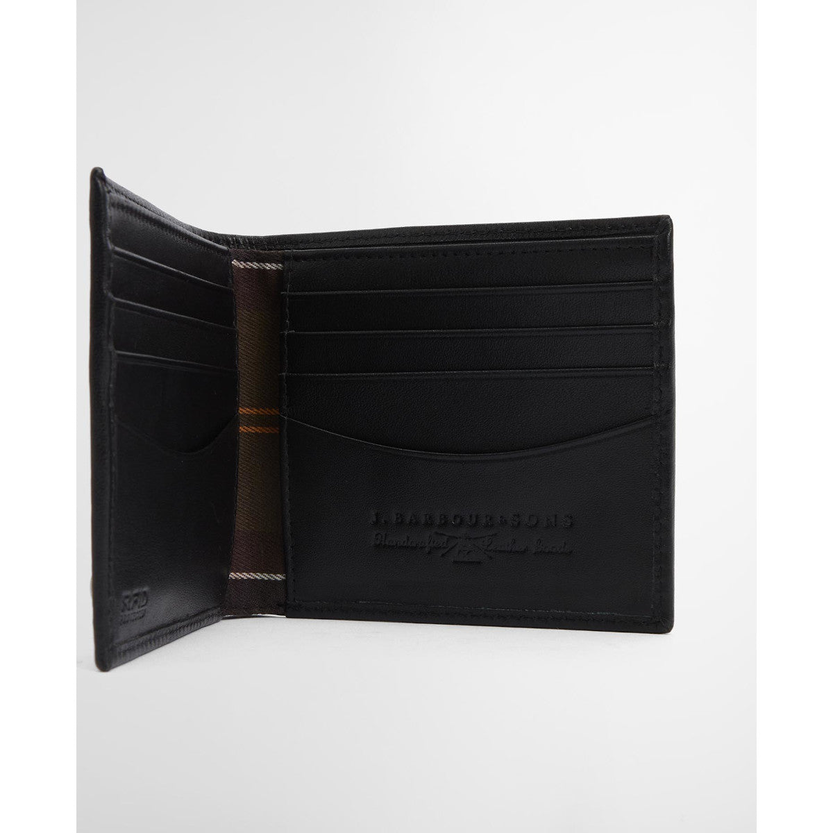 Barbour Brunton Leather Wallet BK31 Black