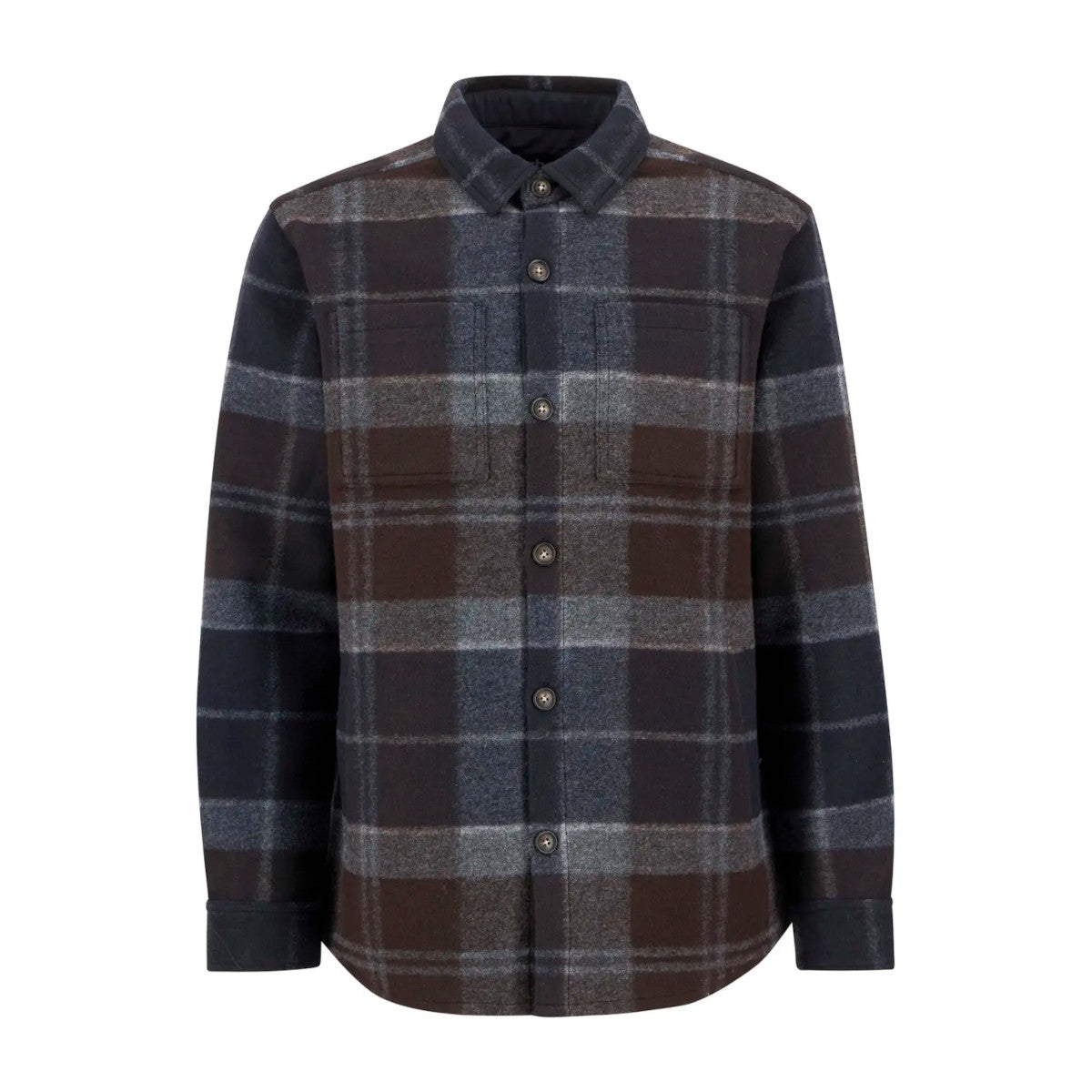 Barbour Chapter Check Overshirt TN38  Midnight Oak Tartan