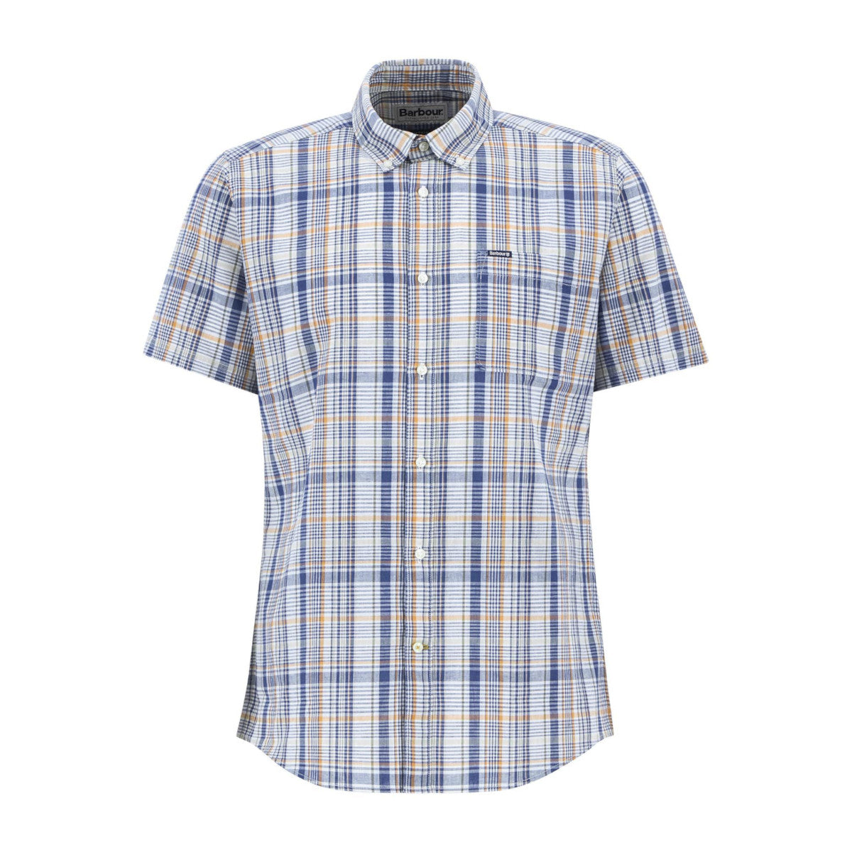 Barbour Elton SS Tailored Shirt NY38  Dark Denim