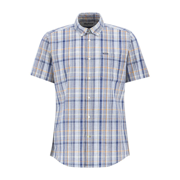 Barbour Elton SS Tailored Shirt NY38  Dark Denim