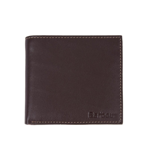 Barbour Elvington Leather Billfold Coin Wallet BR56  Brown