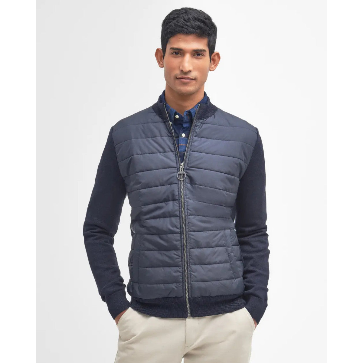 Barbour Ess Carn Zip Sweater NY91 Navy