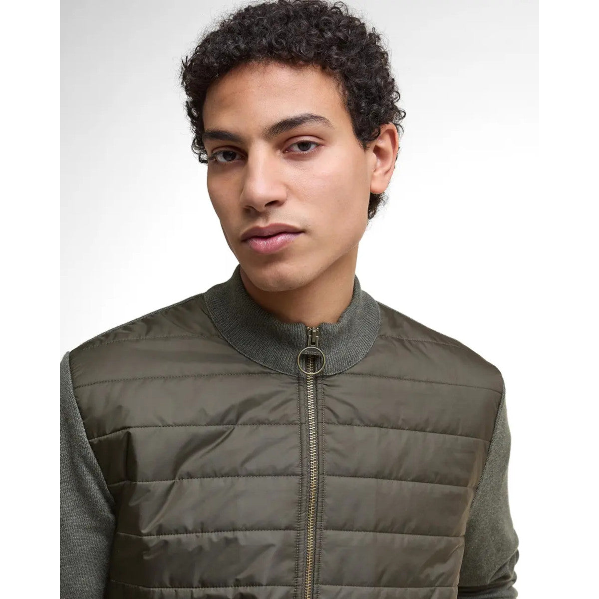 Barbour Ess Carn Zip Sweater OL51 Olive