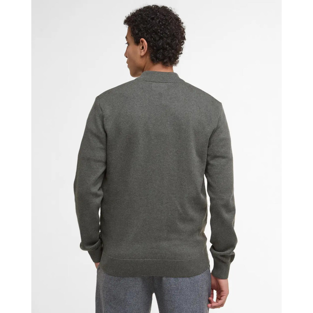 Barbour Ess Carn Zip Sweater OL51 Olive
