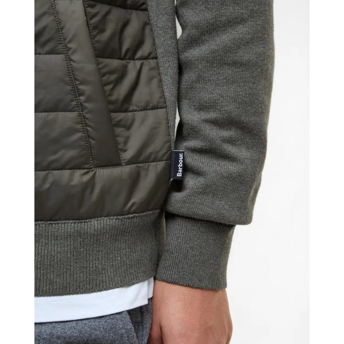 Barbour Ess Carn Zip Sweater OL51 Olive