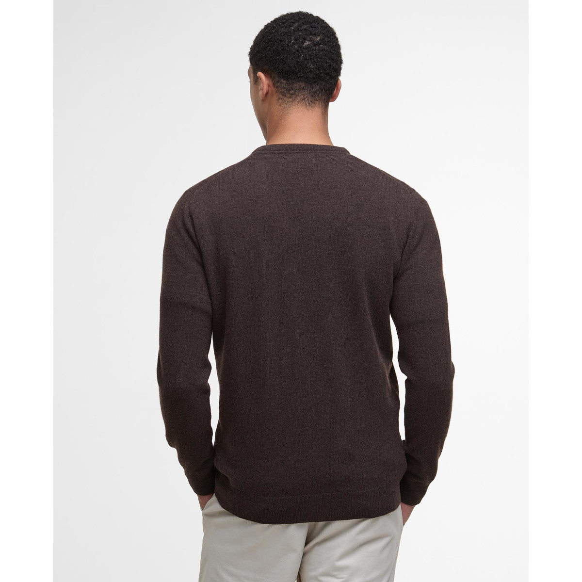 Barbour Ess Wool Crew Sweater BR17  Brown