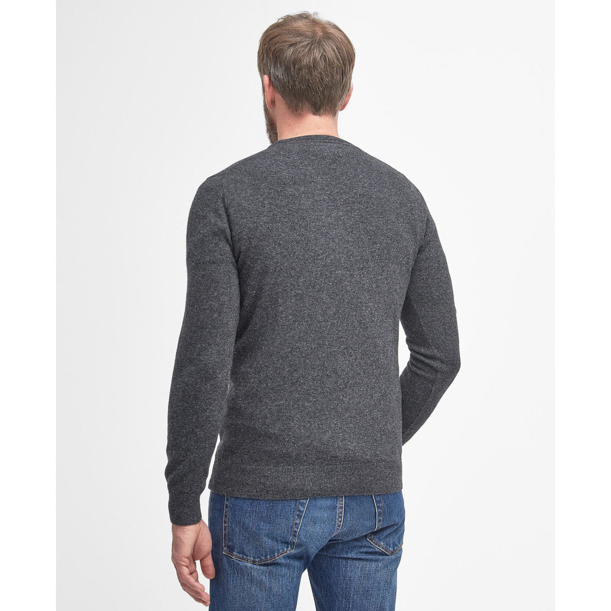 Barbour Ess Wool Crew Sweater CH51 Charcoal