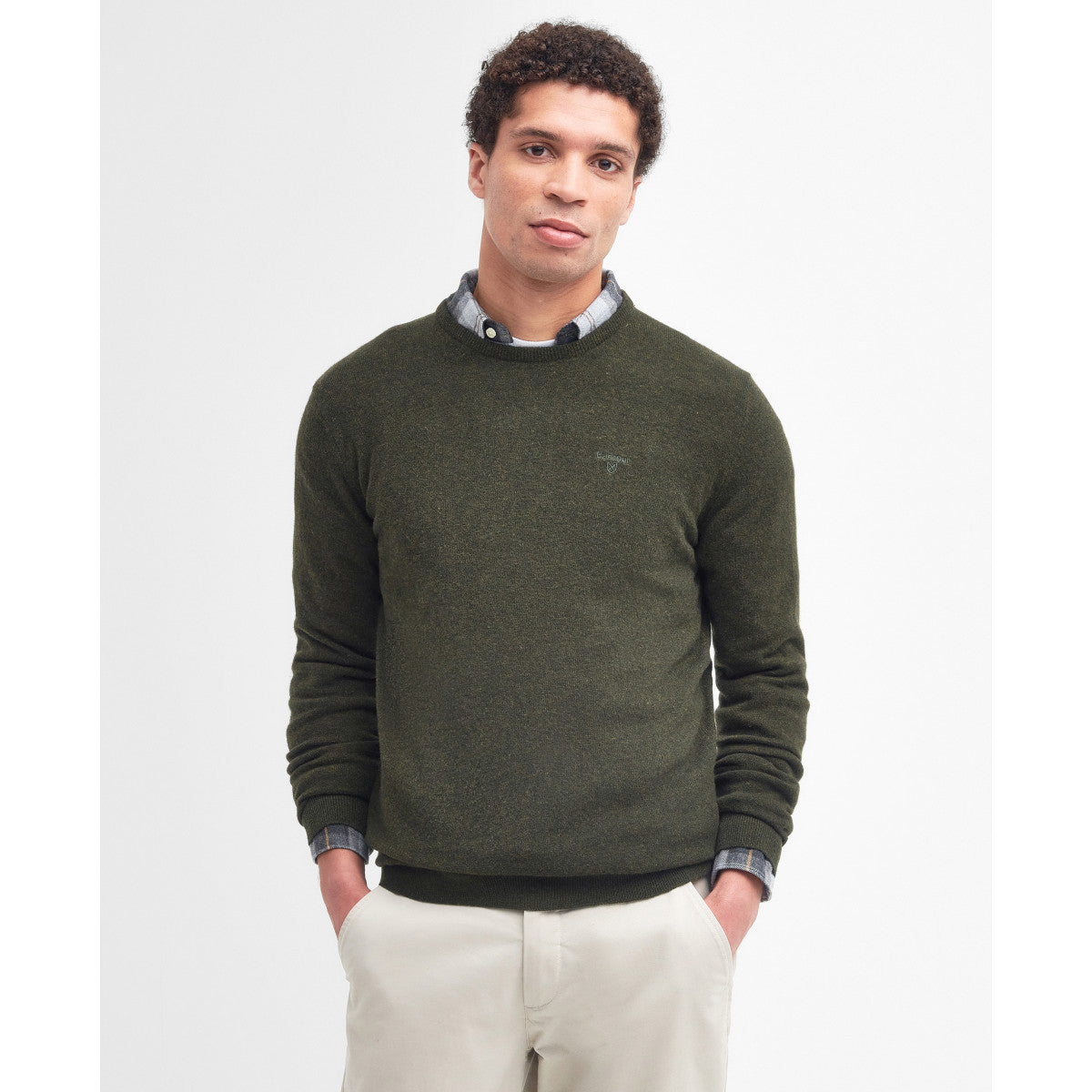 Barbour Ess Wool Crew Sweater GN71  Green