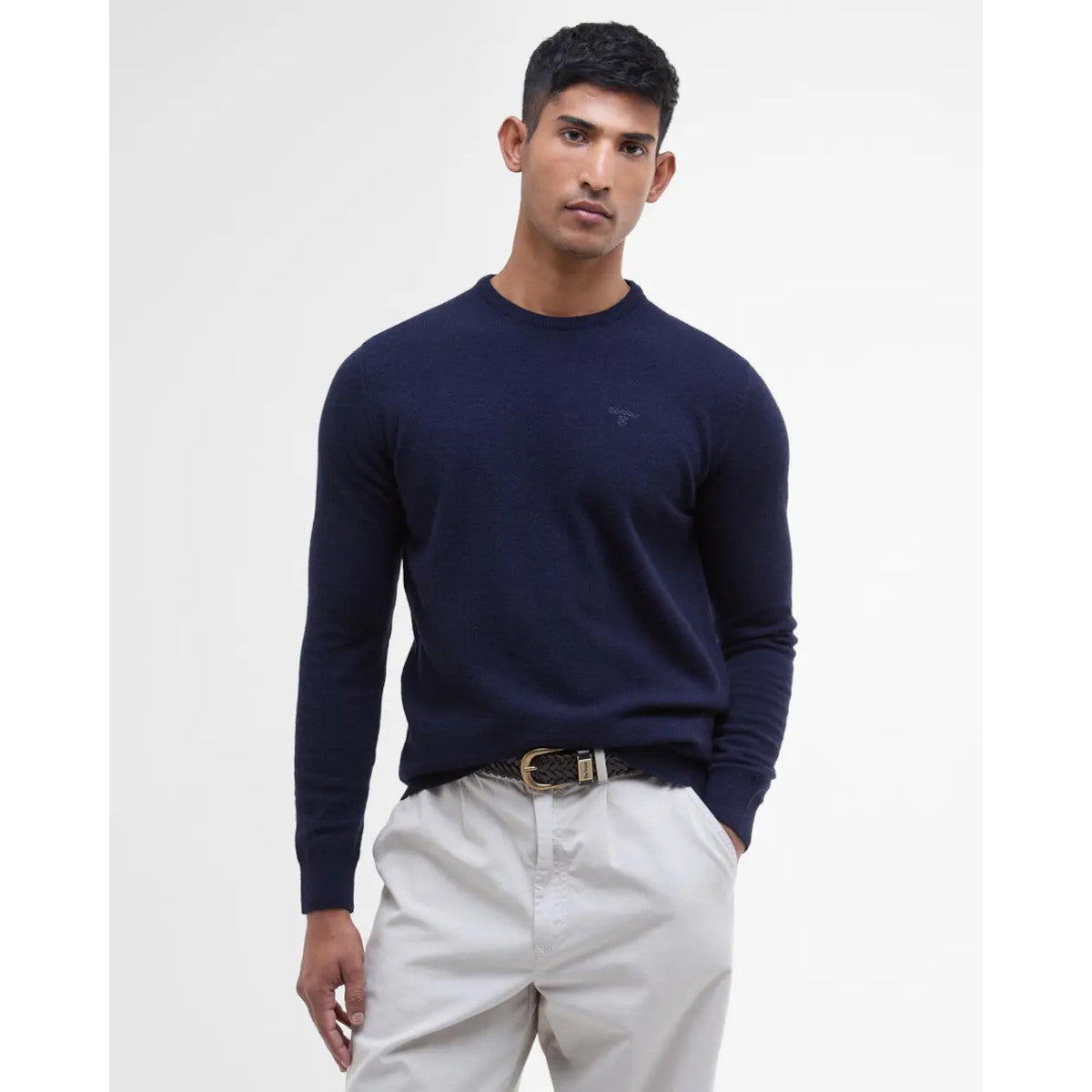 Barbour Ess Wool Crew Sweater NY71 Navy