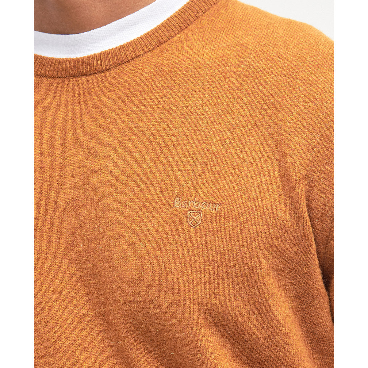 Barbour Ess Wool Crew Sweater OR95 Dark Copper