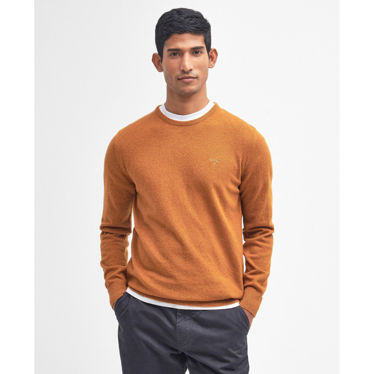 Barbour Ess Wool Crew Sweater OR95 Dark Copper