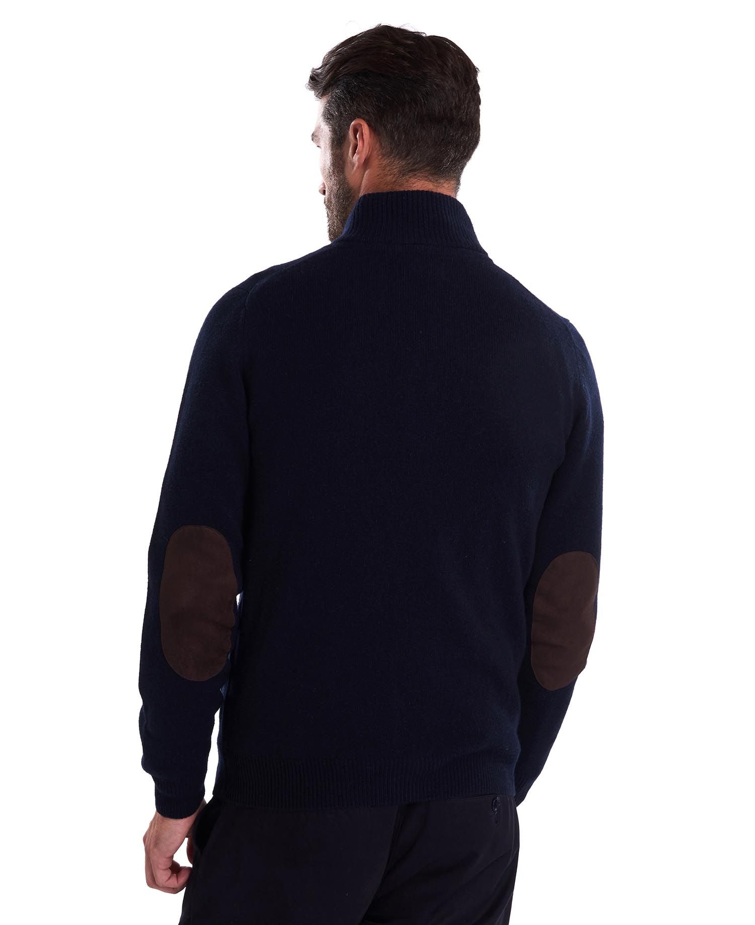 Barbour Essential Patch Zip Sweater NY91 Navy