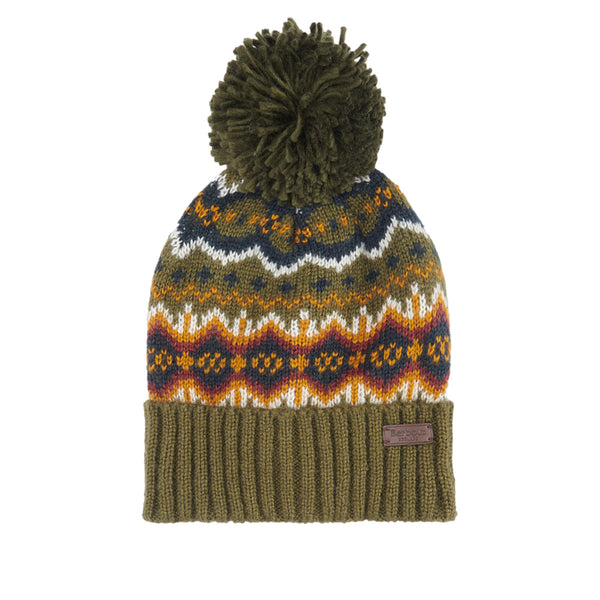 Barbour Fairisle Beanie OL11 Olive