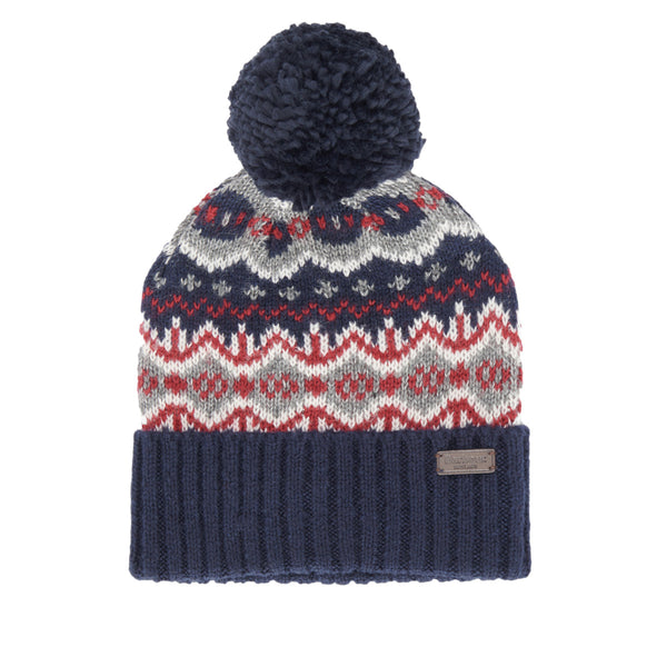 Barbour Fairisle Beanie TN27 Blue Granite