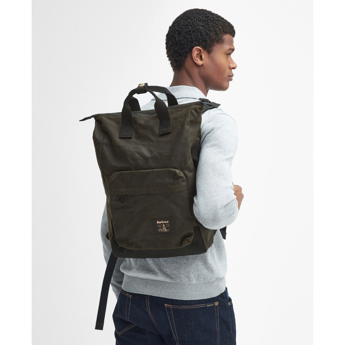 Barbour Field Wax Backpack OL71 Olive