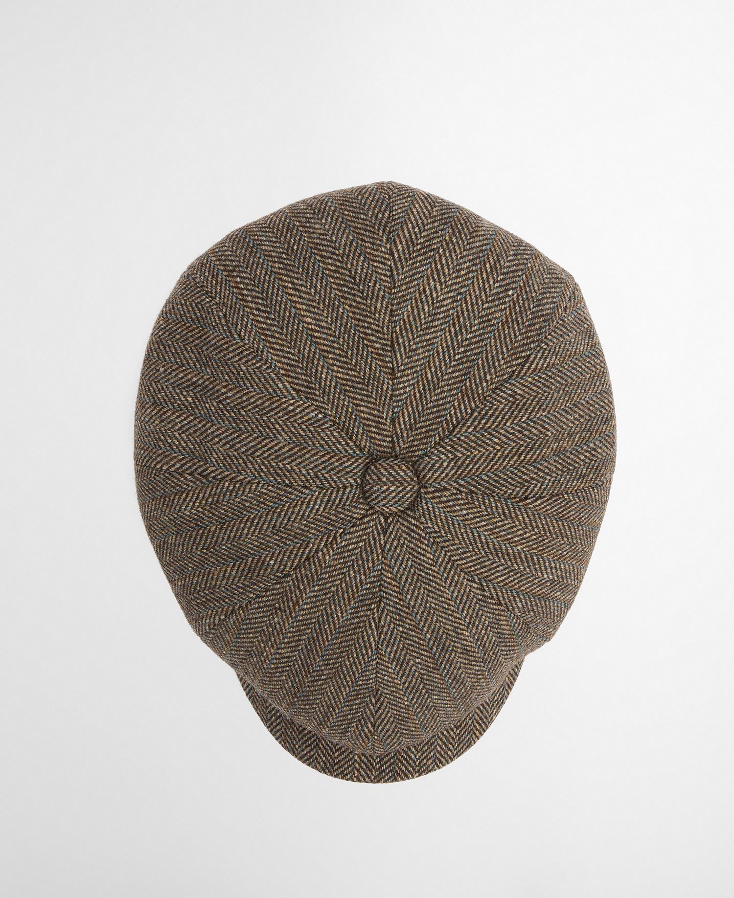 Barbour Fyne Tweed Baker Boy Cap BR71  Brown