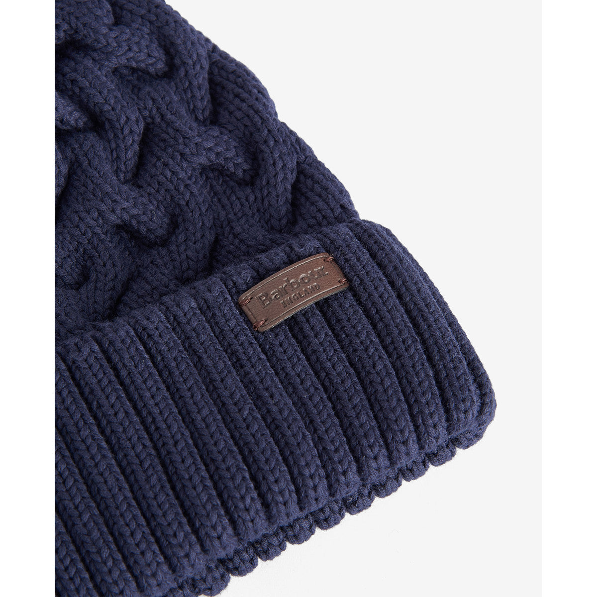 Barbour Gainford Cable Beanie NY71 Navy