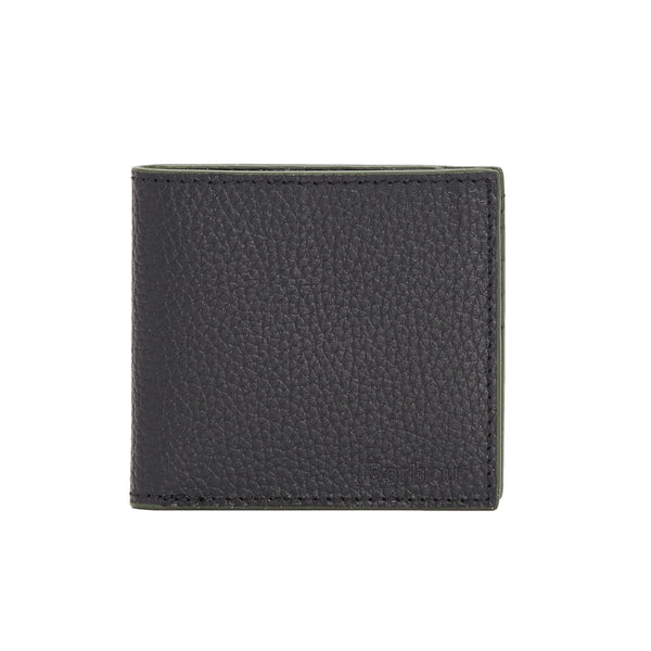 Barbour Grain Billfold Leather Wallet BK11 Black