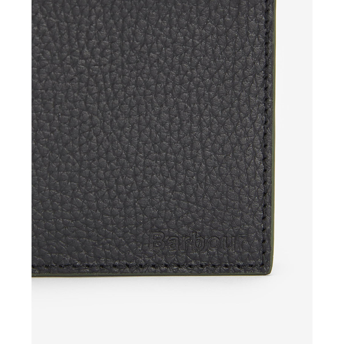 Barbour Grain Billfold Leather Wallet BK11 Black