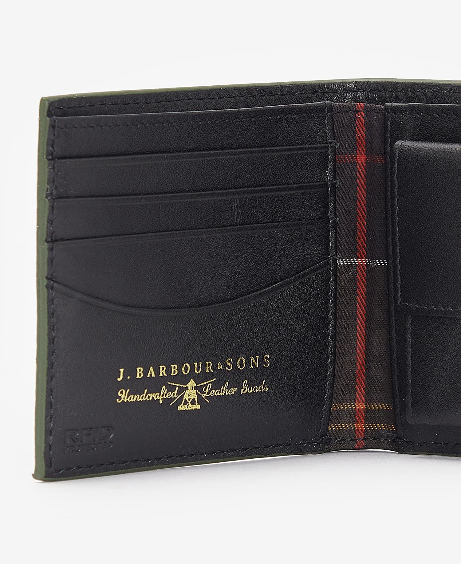Barbour Grain Leather Wallet BK11 Black