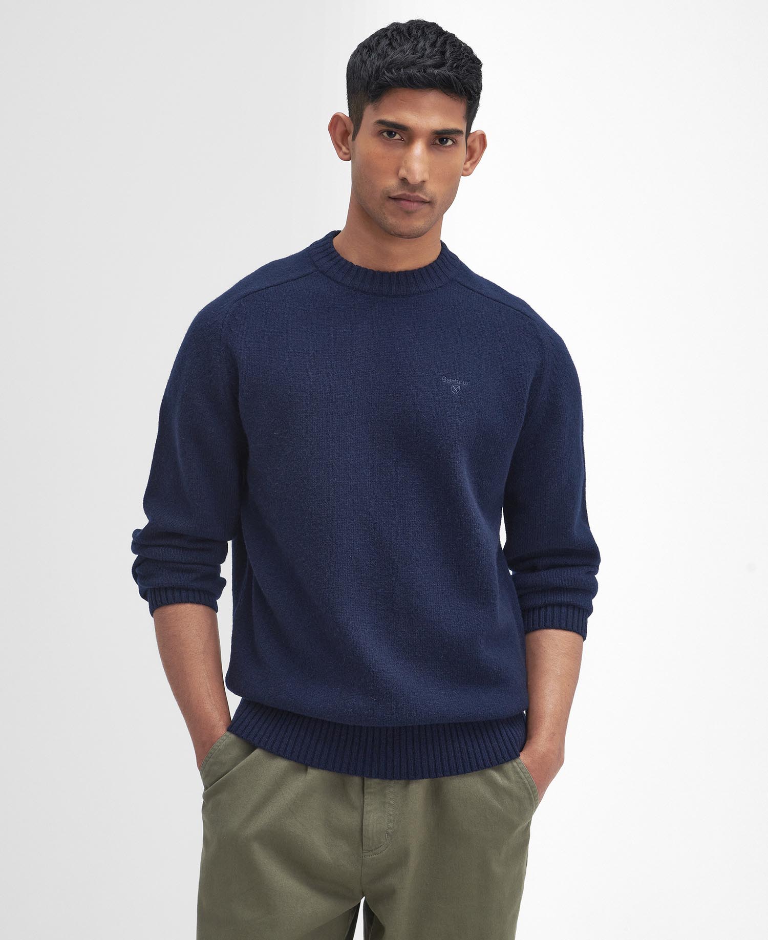 Barbour Grangetown Crew Neck Sweater NY91 Navy